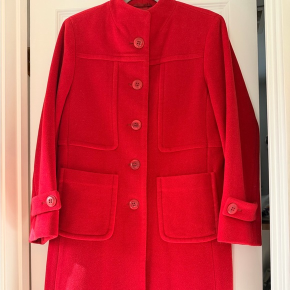 Luxury Italian Fabric Angora/Wool Blend Linda Richards Luxury Coat, size 6 - Picture 4 of 17